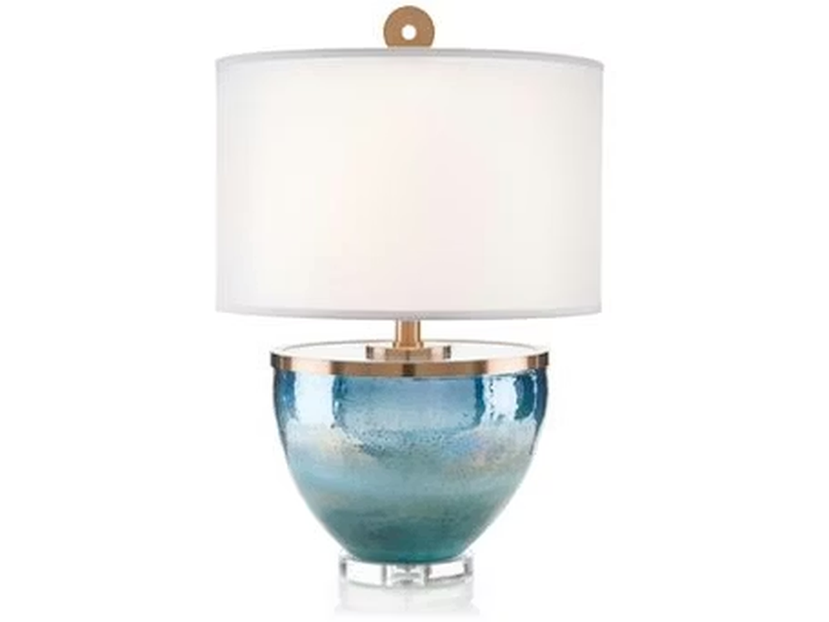 ISLAMORADA BLUE GLASS Table Lamp table lamp in glass, crystal | Tianguang Select