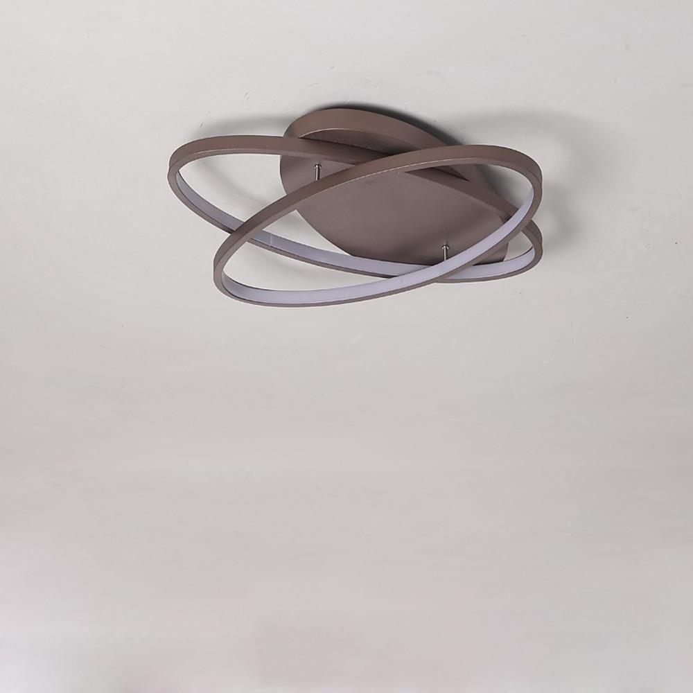 2 Ring Contemporary LED Flush Mount Ceiling Light