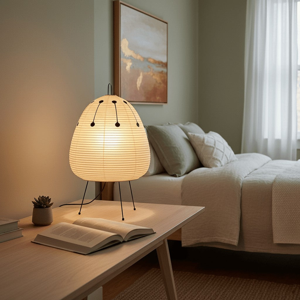 Japanese Mulberry Paper Table Lamp