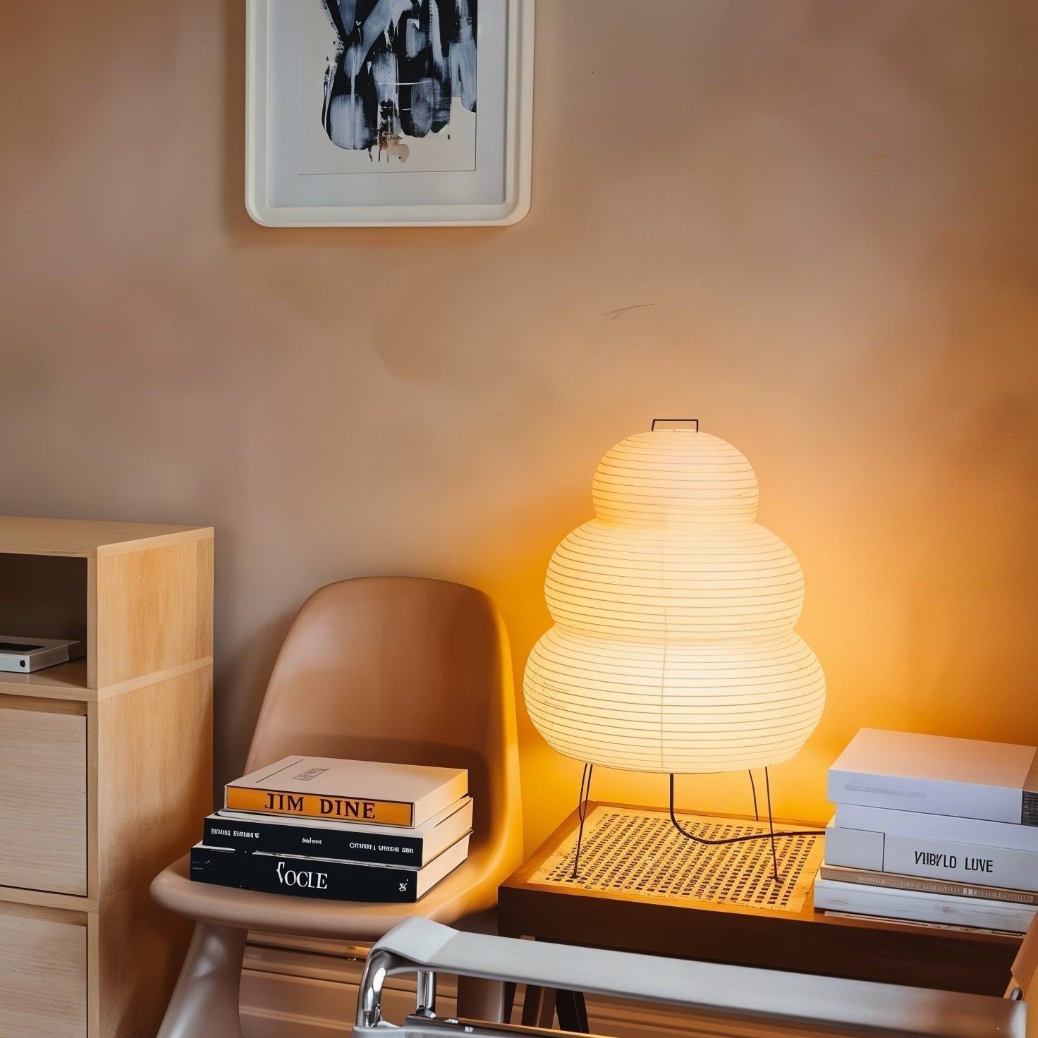Japanese Mulberry Paper Table Lamp