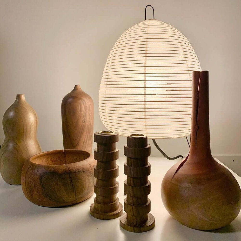 Japanese Mulberry Paper Table Lamp