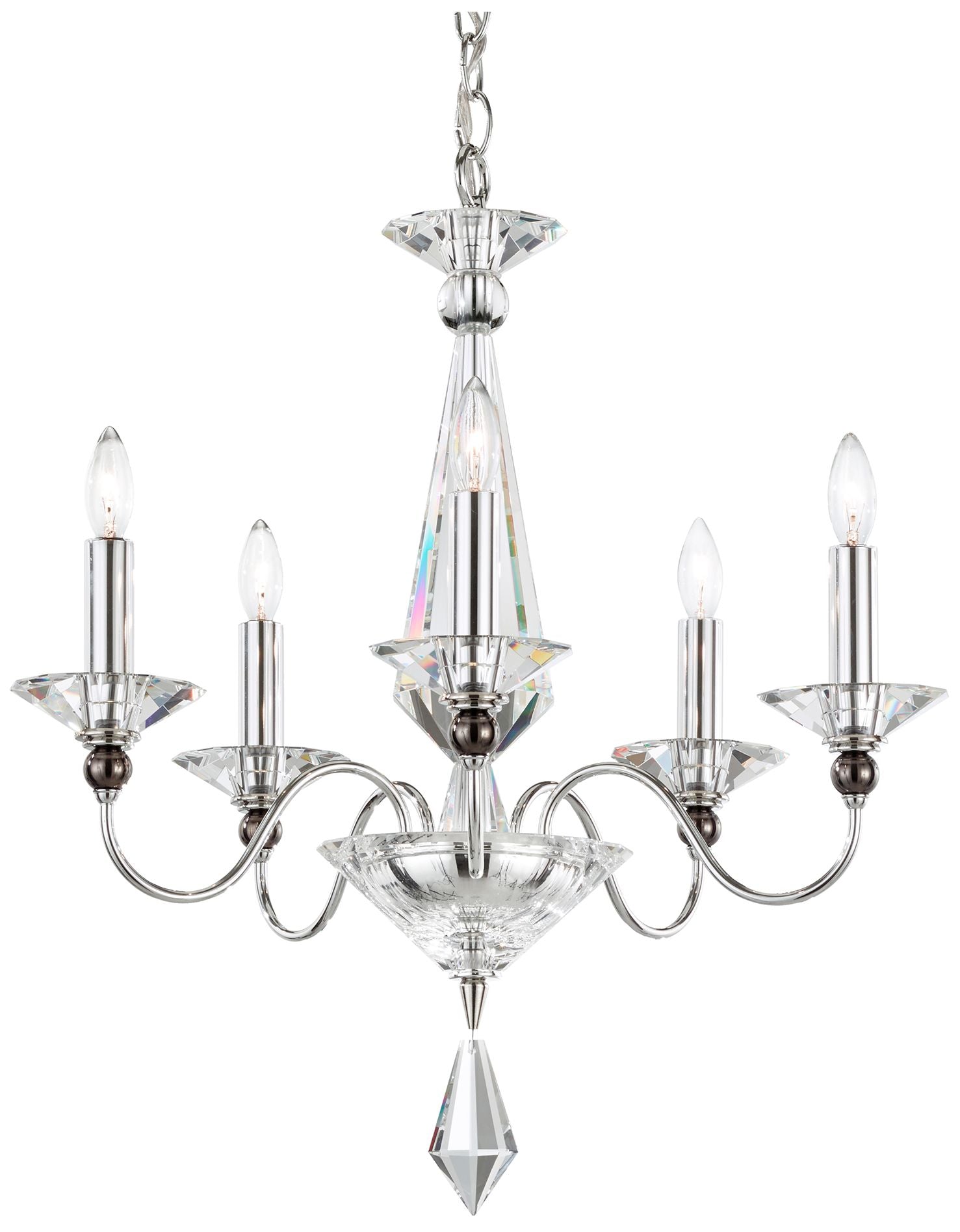 Jasmine 22"H X 5-Light Crystal Chandelier