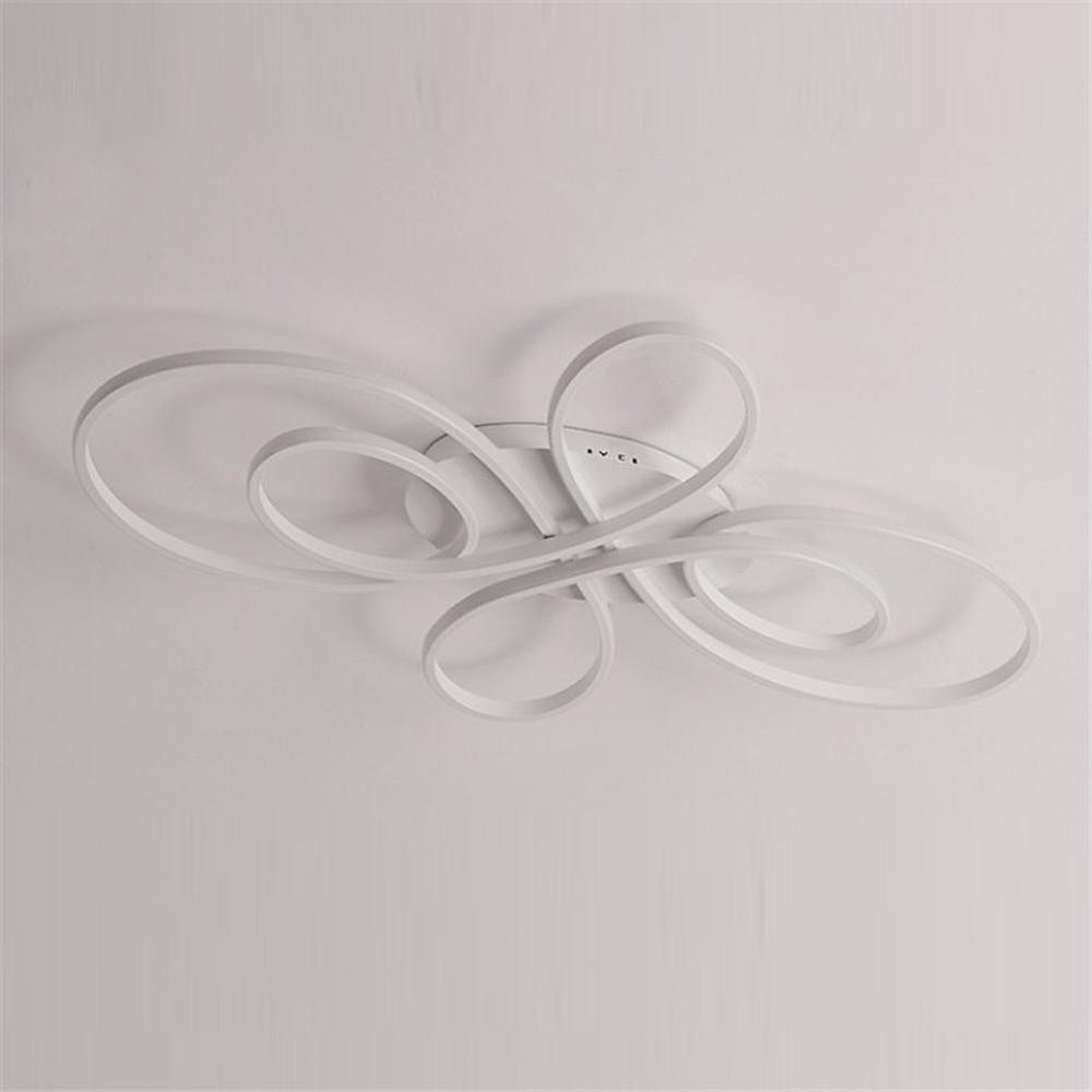 Ornate Flush Mount Ceiling Light Wave Nordic Silica Gel