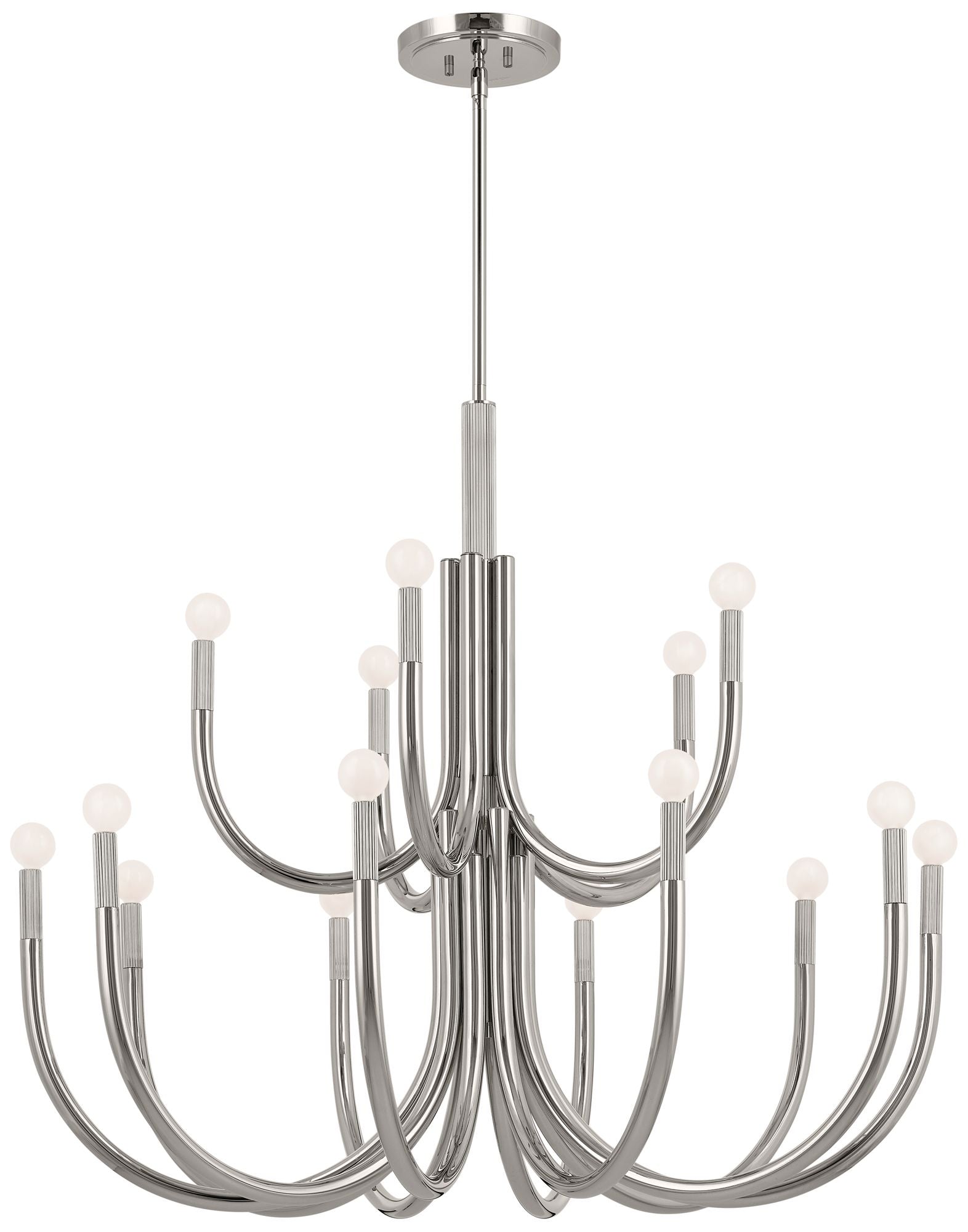 Odensa 40.25-Inch 15-Light Chandelier in Polished