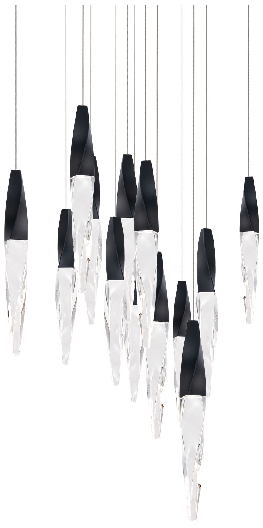 Kindjal 18"H X 13-Light Crystal Chandelier