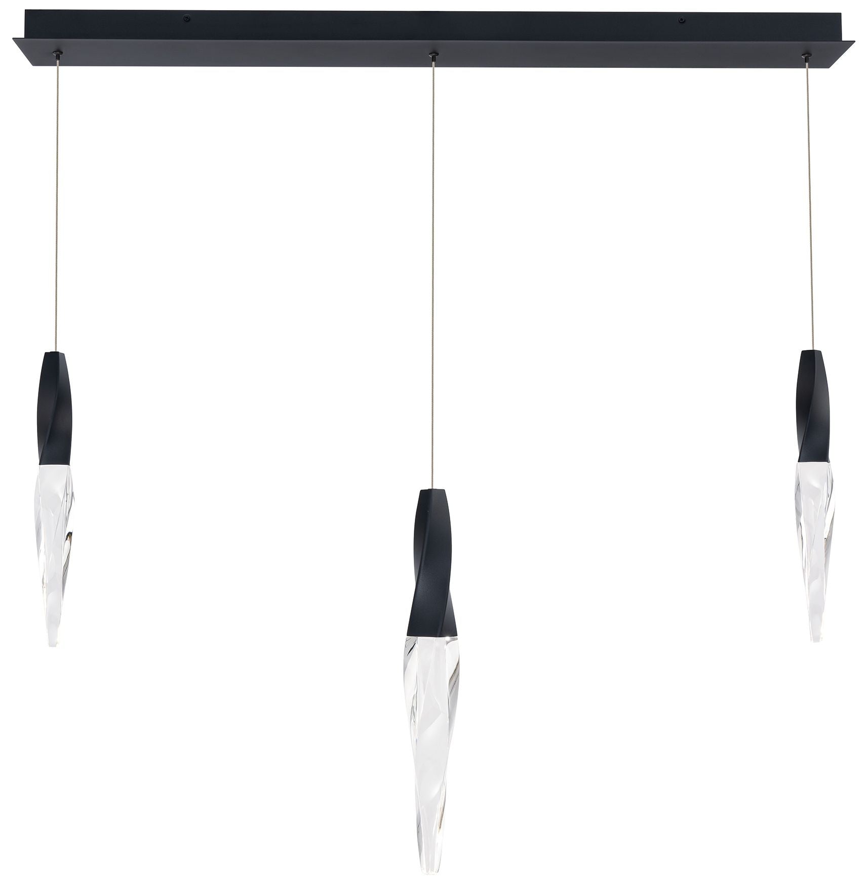 Kindjal 18"H X 3-Light Crystal Chandelier
