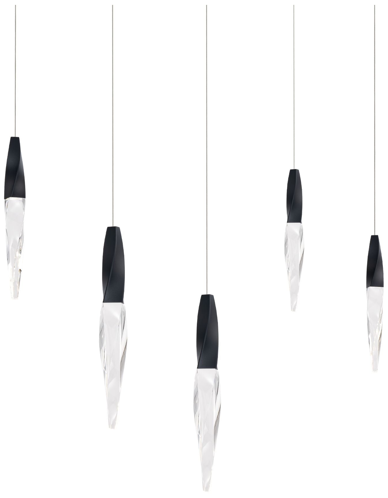 Kindjal 18"H X 5-Light Crystal Chandelier