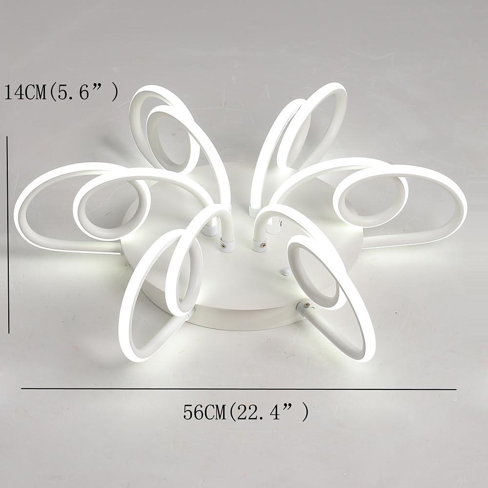 Chrysanthemum Flower Shaped Metal Silica Ceiling Light