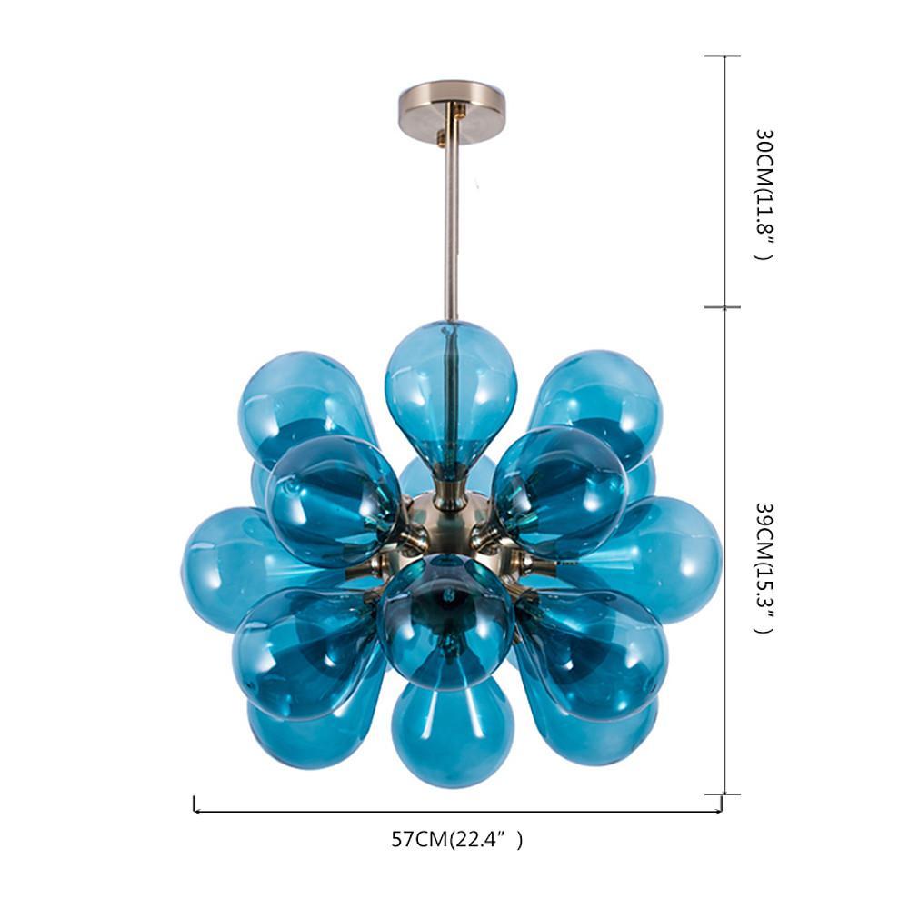 Retro Glass Globe Chandelier Lights Bedroom Chandelier
