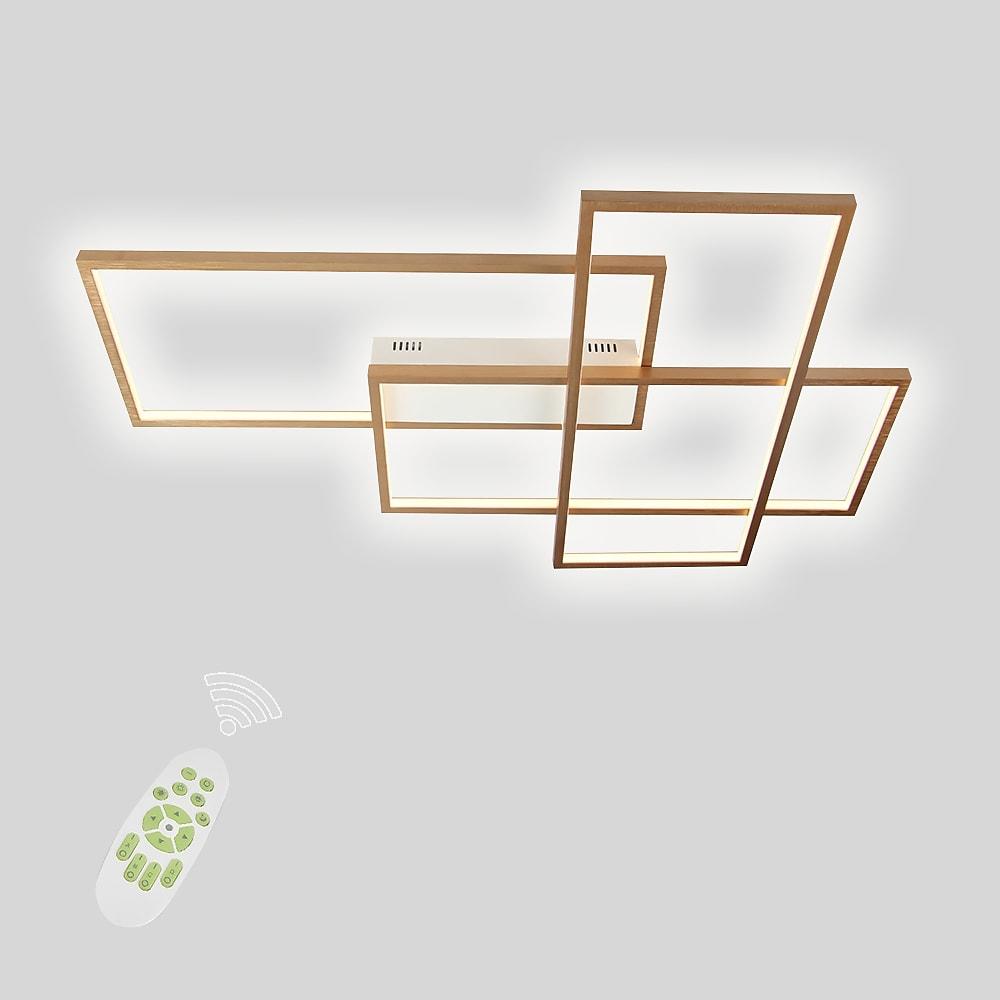 Rectangular Hybrid Flush Mount Ceiling Light with 1 LED