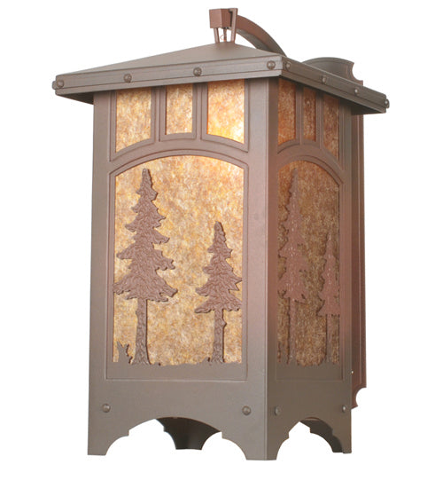 Utowana Lake 1-Light 25.00" Rust On Wrought Iron Wall Sconce detail view 2