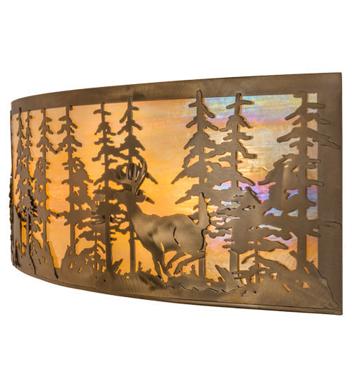Tall Pines 4-Light 12.00" Antique Copper Wall Sconce detail view 5