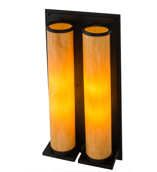 Legacy House 4-Light 36.00" Textured Black Wall Sconce detail view 2