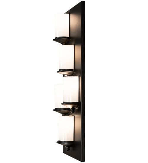 Octavia 5-Light 33.00" Solar Black Wall Sconce detail view 6