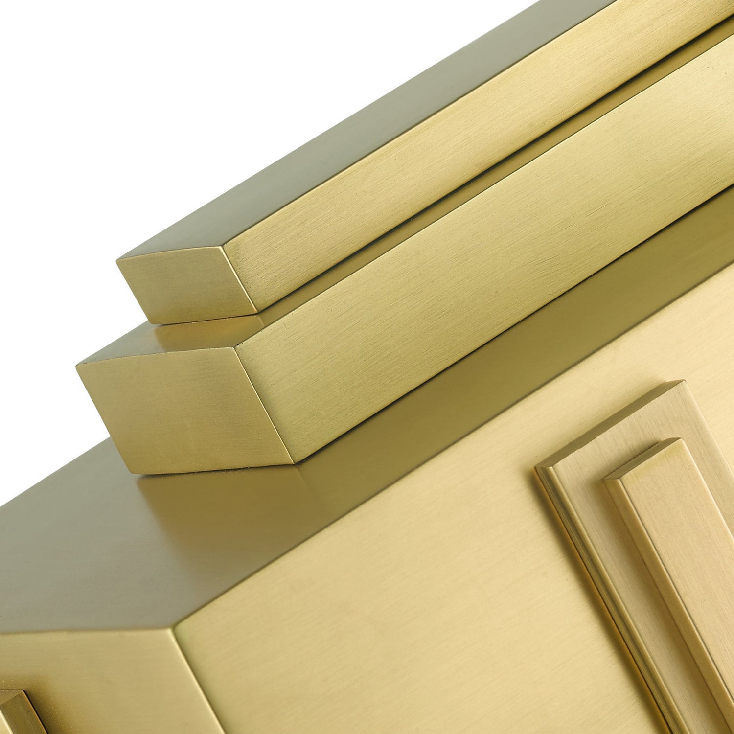 Lexington 1-Light 13.25" Natural Brass Outdoor Wall Sconce detail view 6