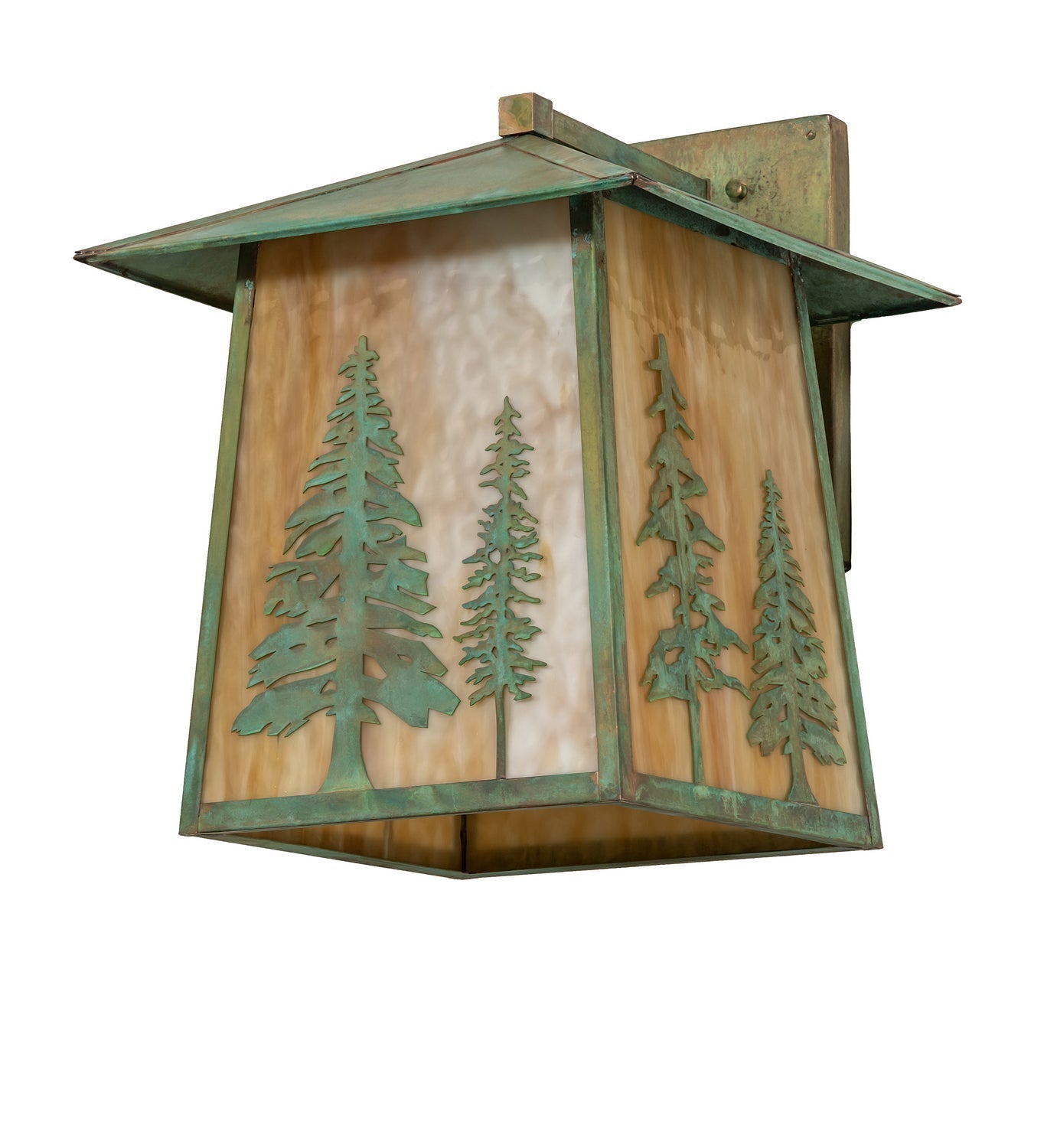 1-Light 20.00" Verdigris Wall Sconce detail view 2