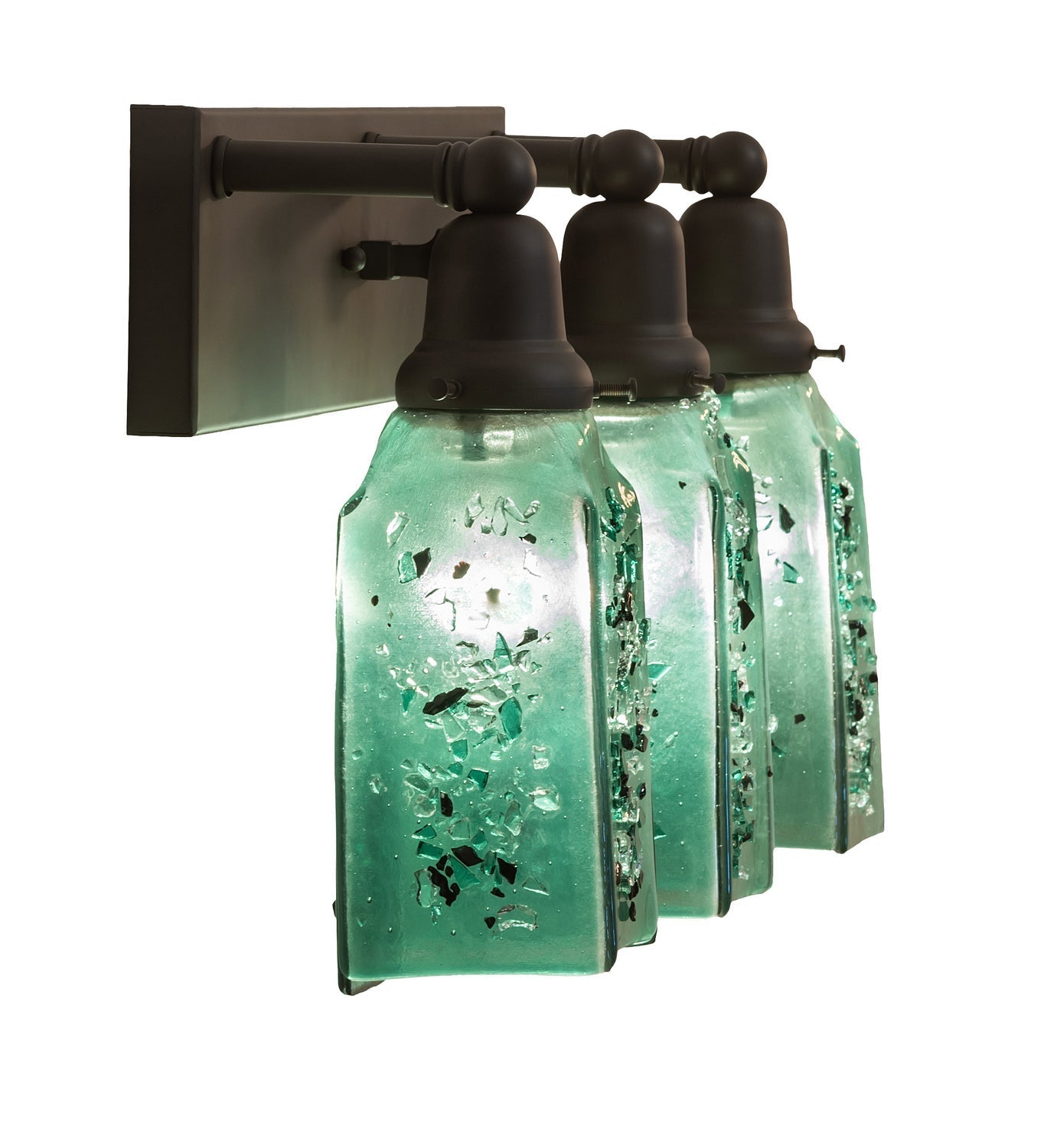 Metro Fusion 24 Inch 3-Light 12.00" Oil Rubbed Bronze Wall Sconce detail view 6