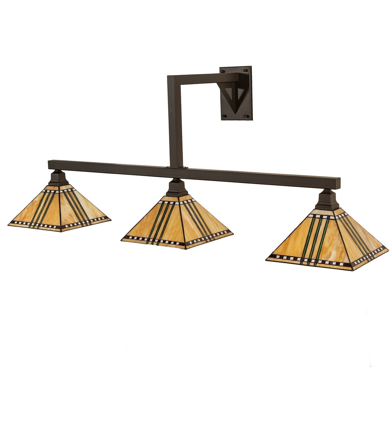 3-Light 3-Light 26.00" Oil Rubbed Bronze Wall Sconce detail view 2