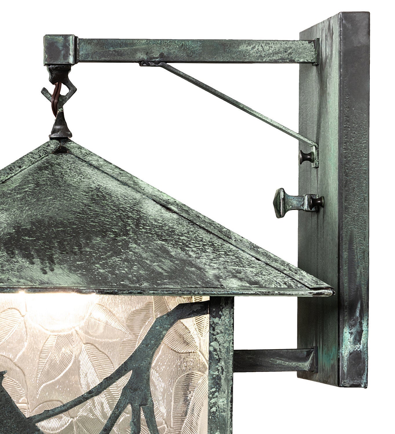 1-Light 22.00" Verdigris Wall Sconce detail view 6