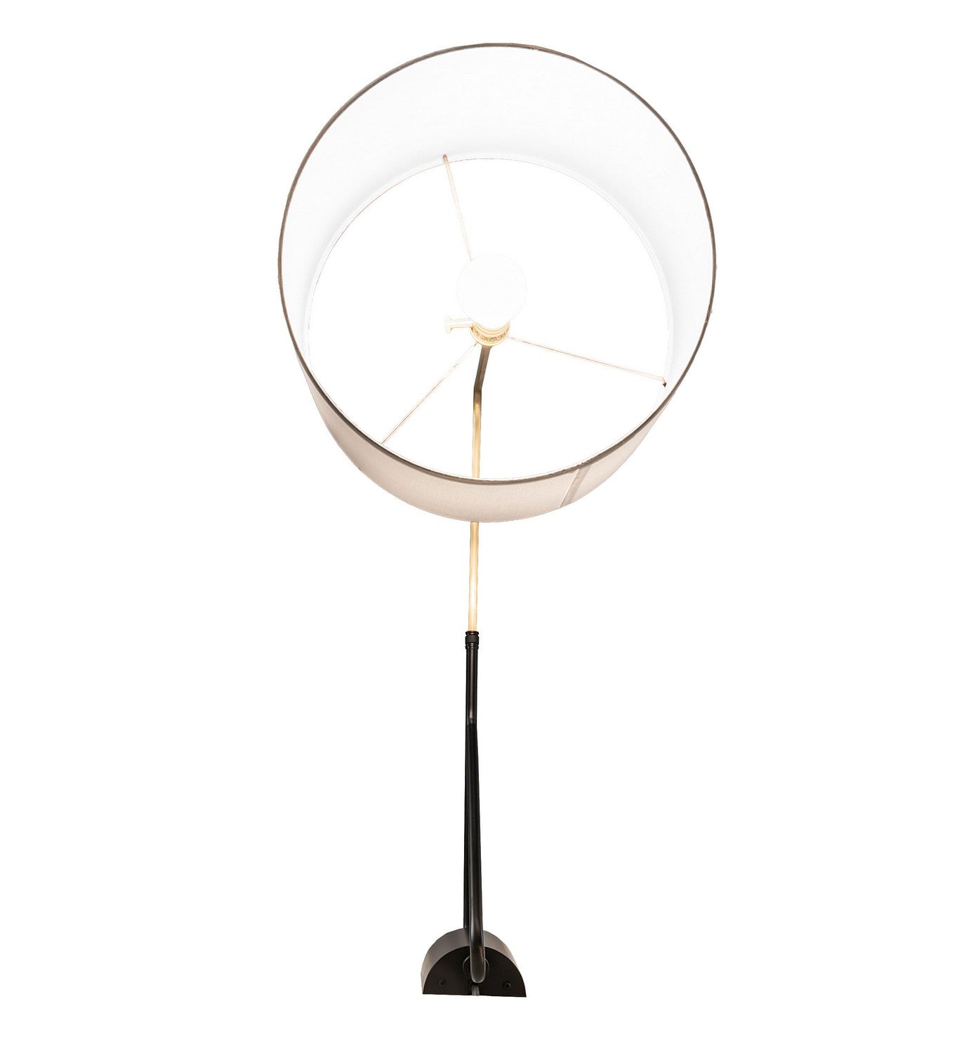 1-Light 22.00" Solar Black/Brushed Brass Wall Sconce detail view 5