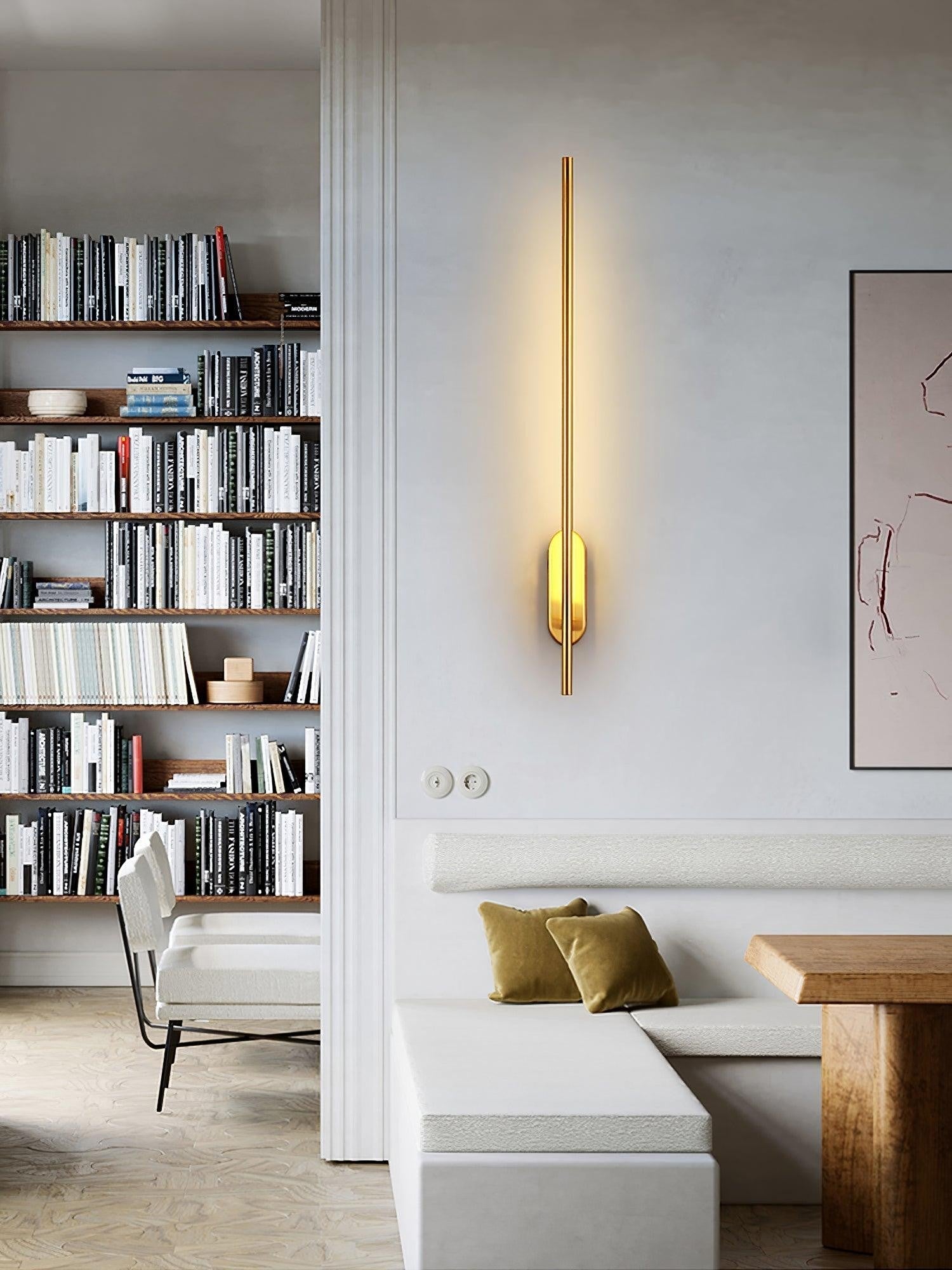 Linear Brass Wall Sconce