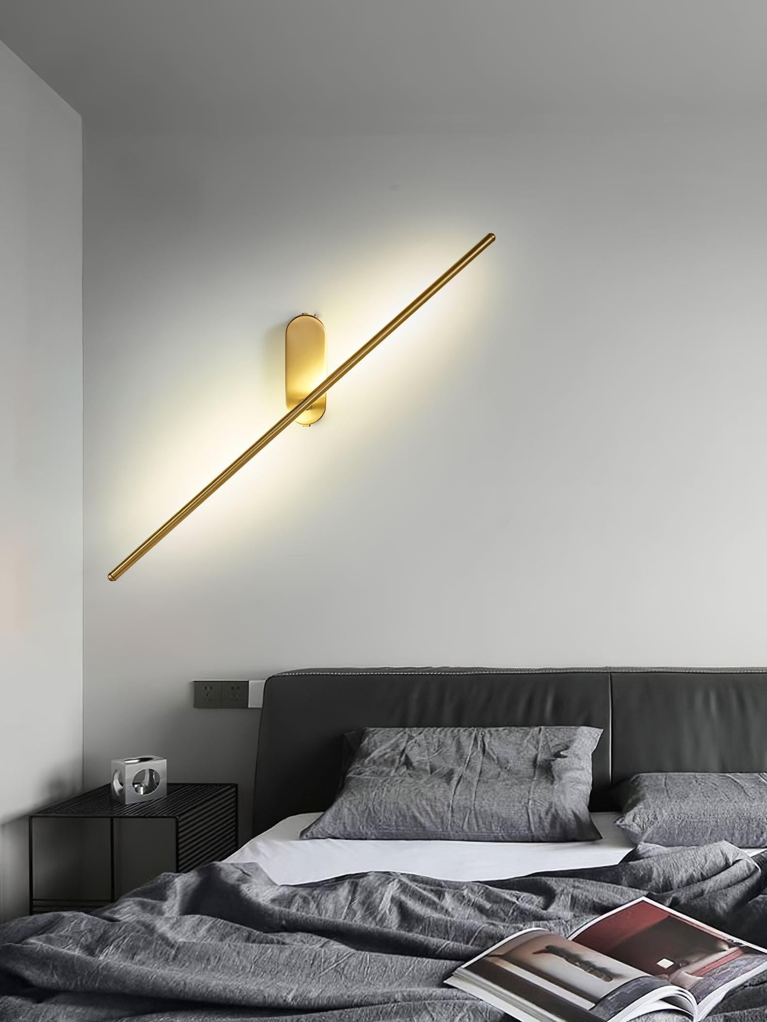 Linear Brass Wall Sconce