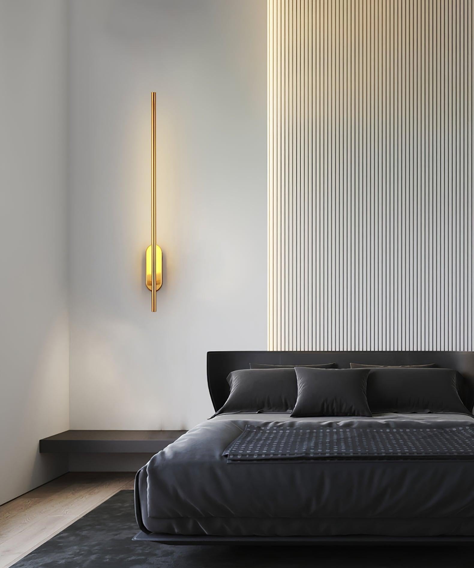Linear Brass Wall Sconce
