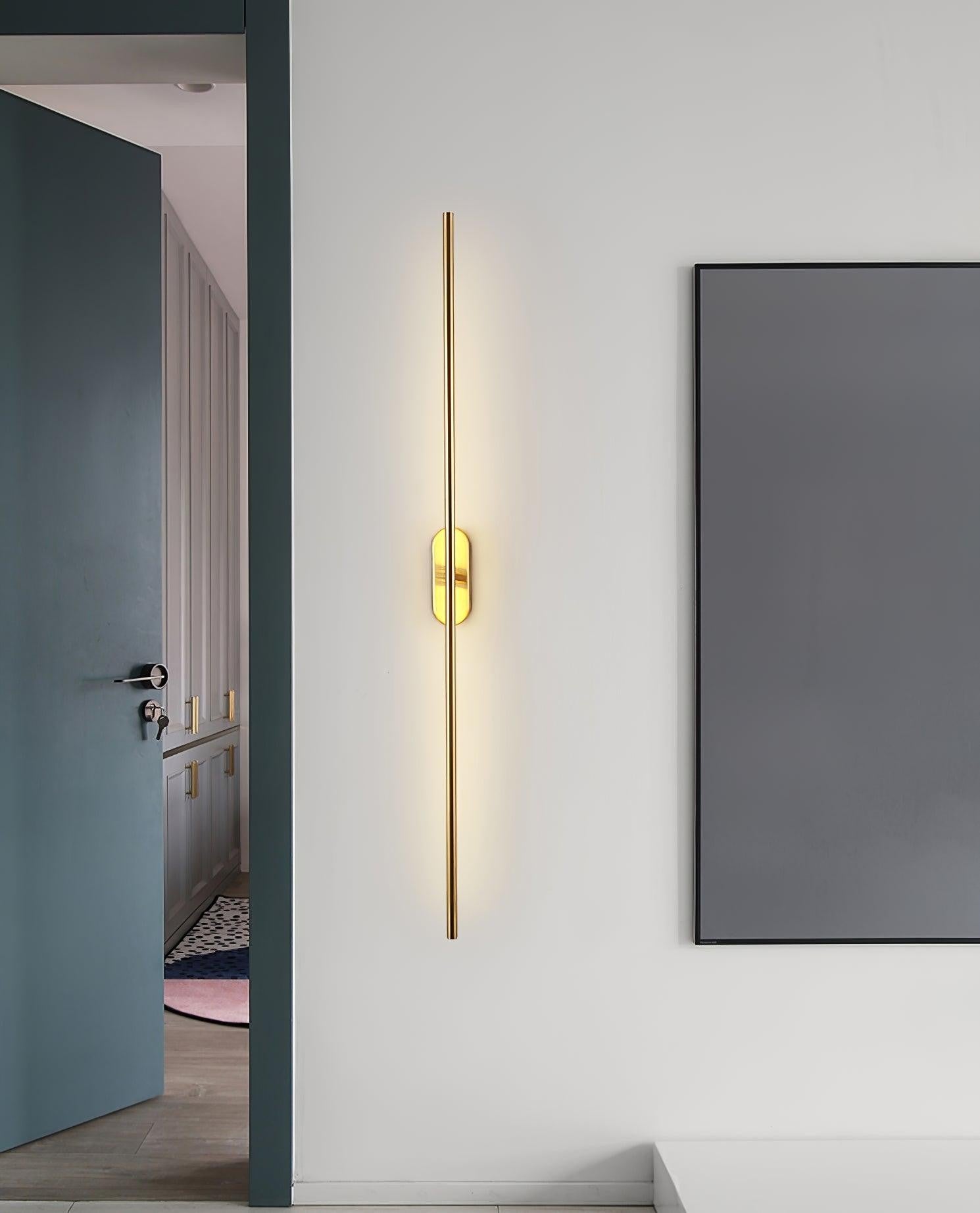 Linear Brass Wall Sconce