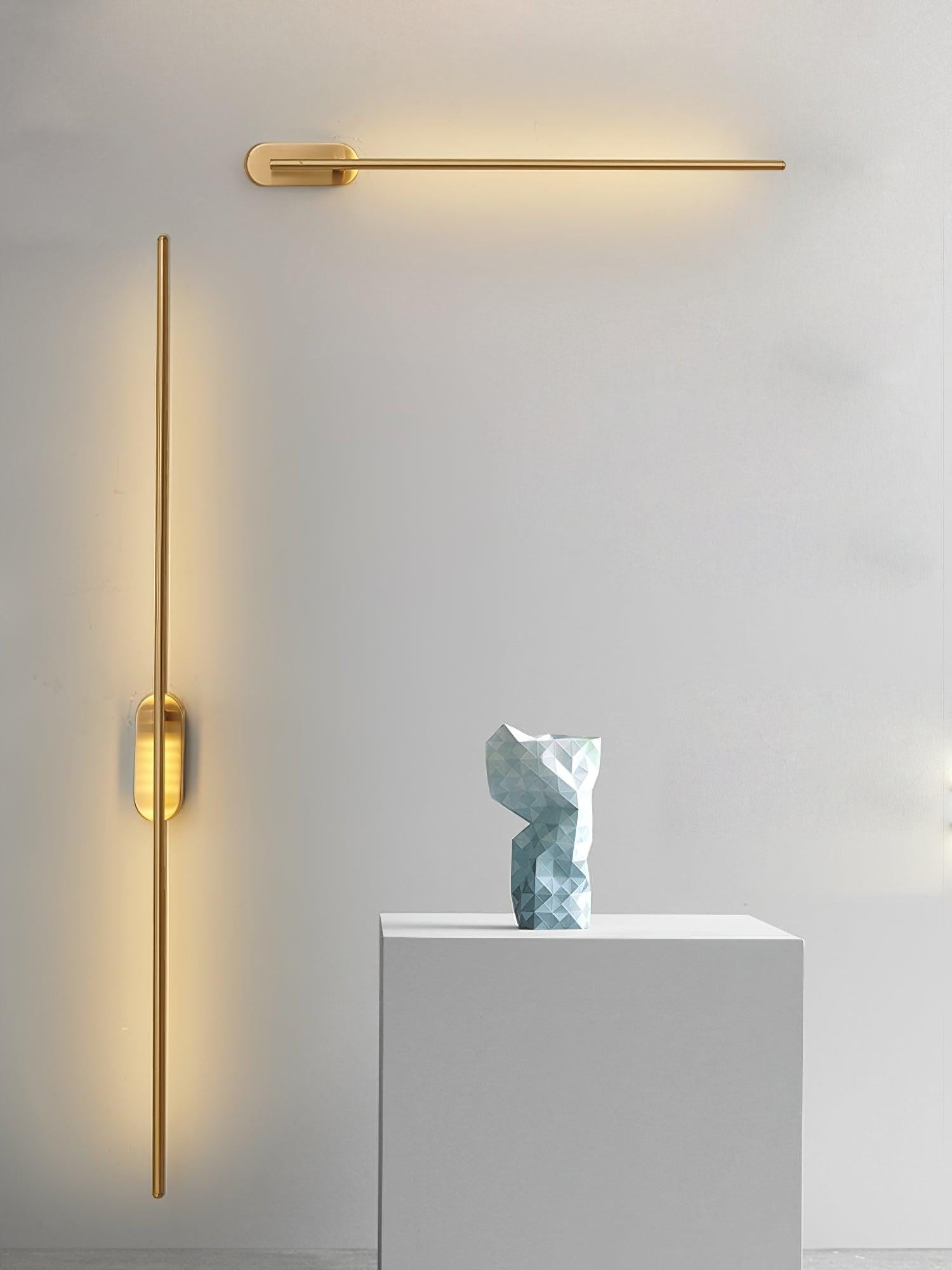 Linear Brass Wall Sconce