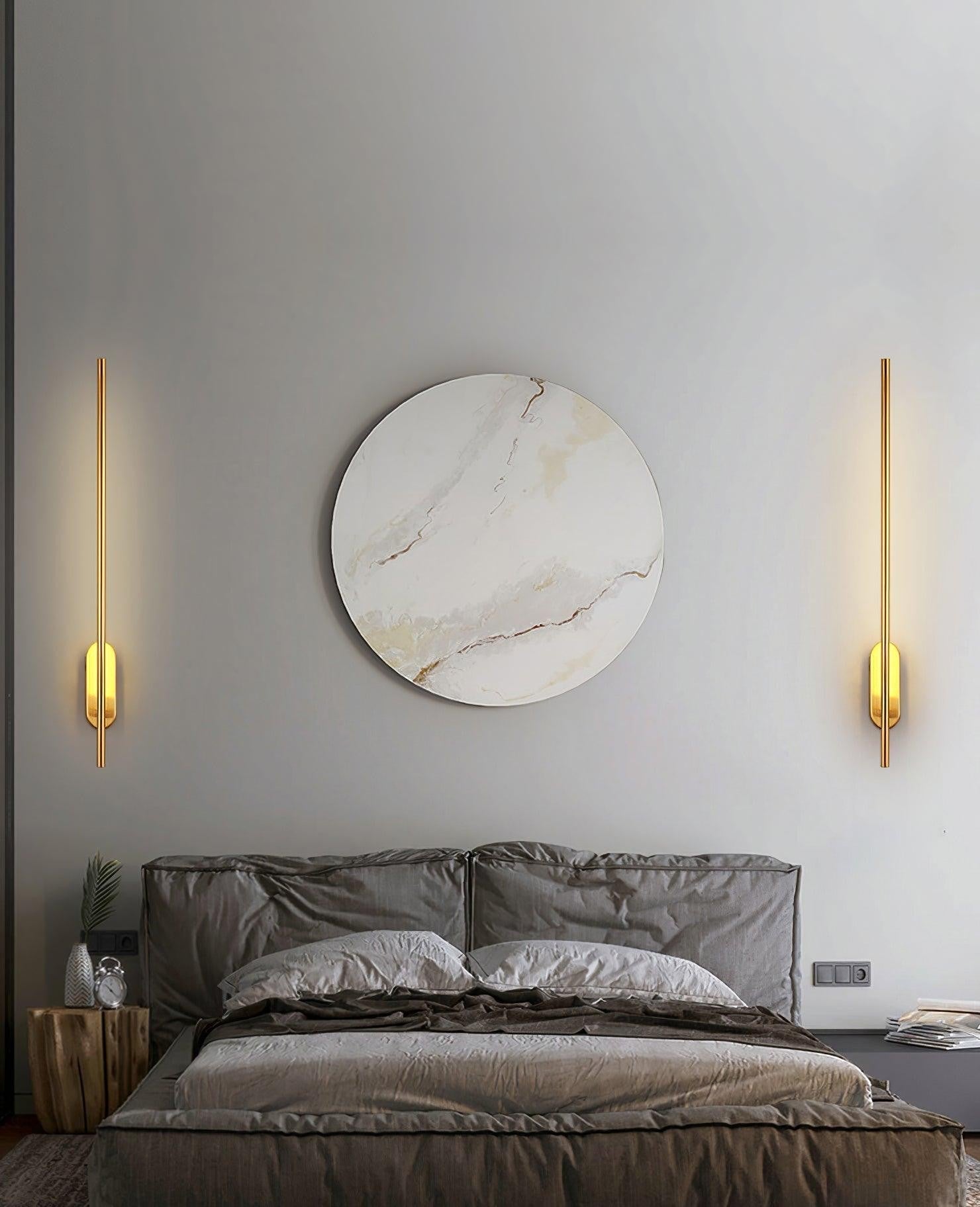 Linear Brass Wall Sconce