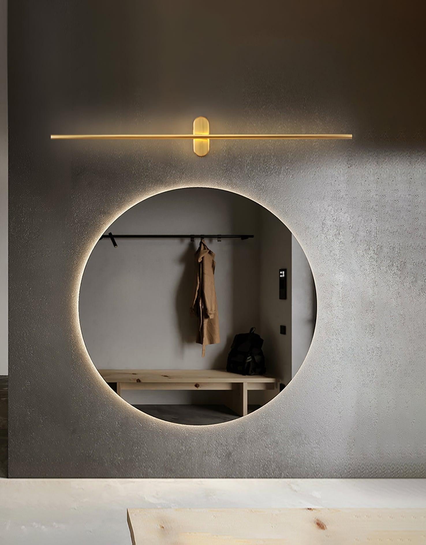 Linear Brass Wall Sconce