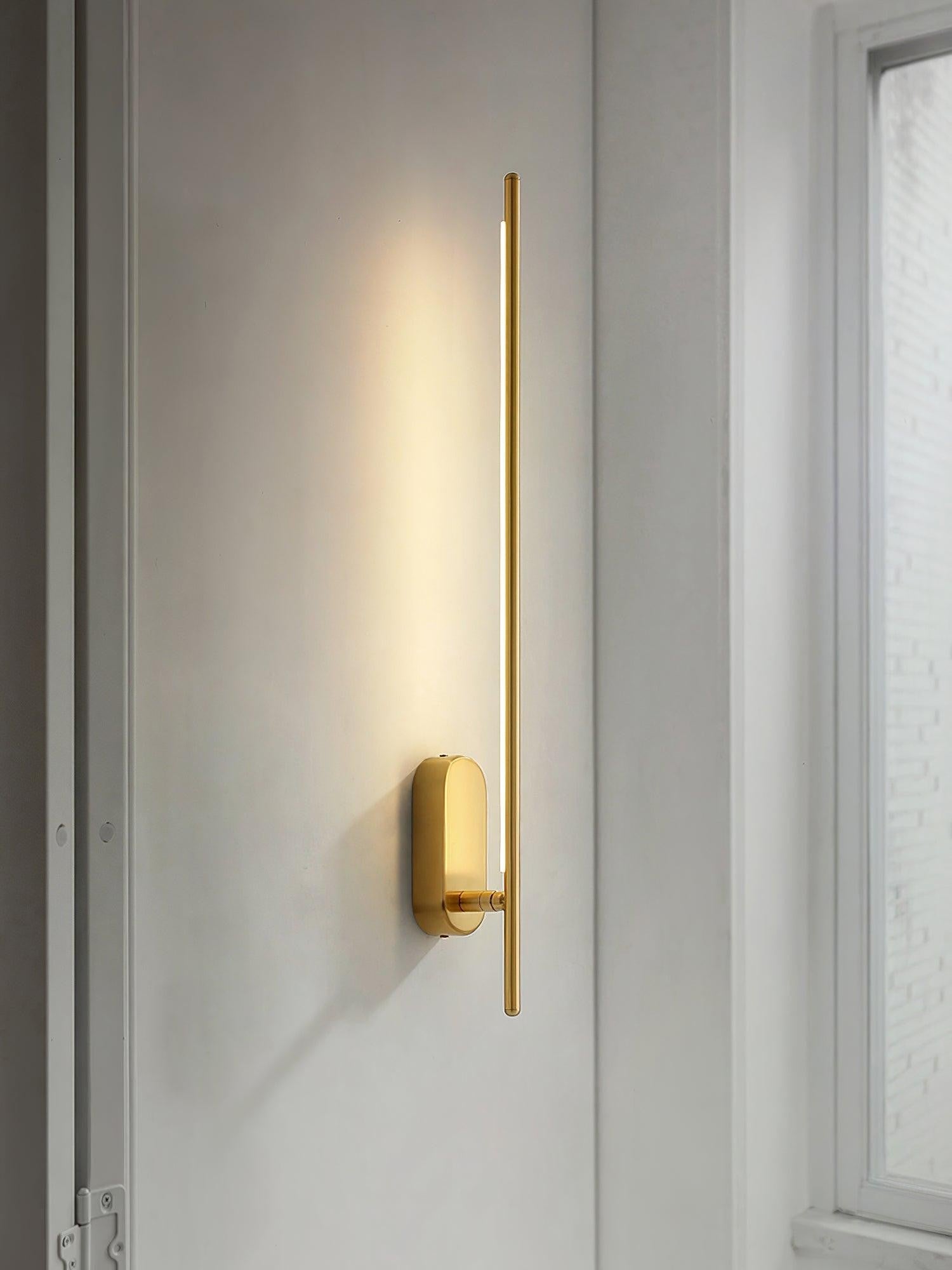 Linear Brass Wall Sconce