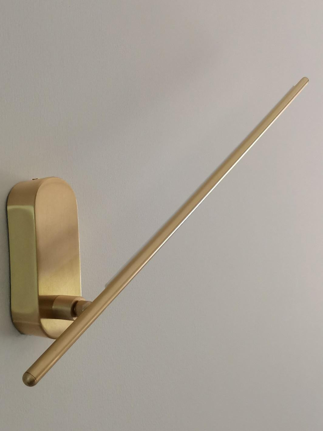 Linear Brass Wall Sconce