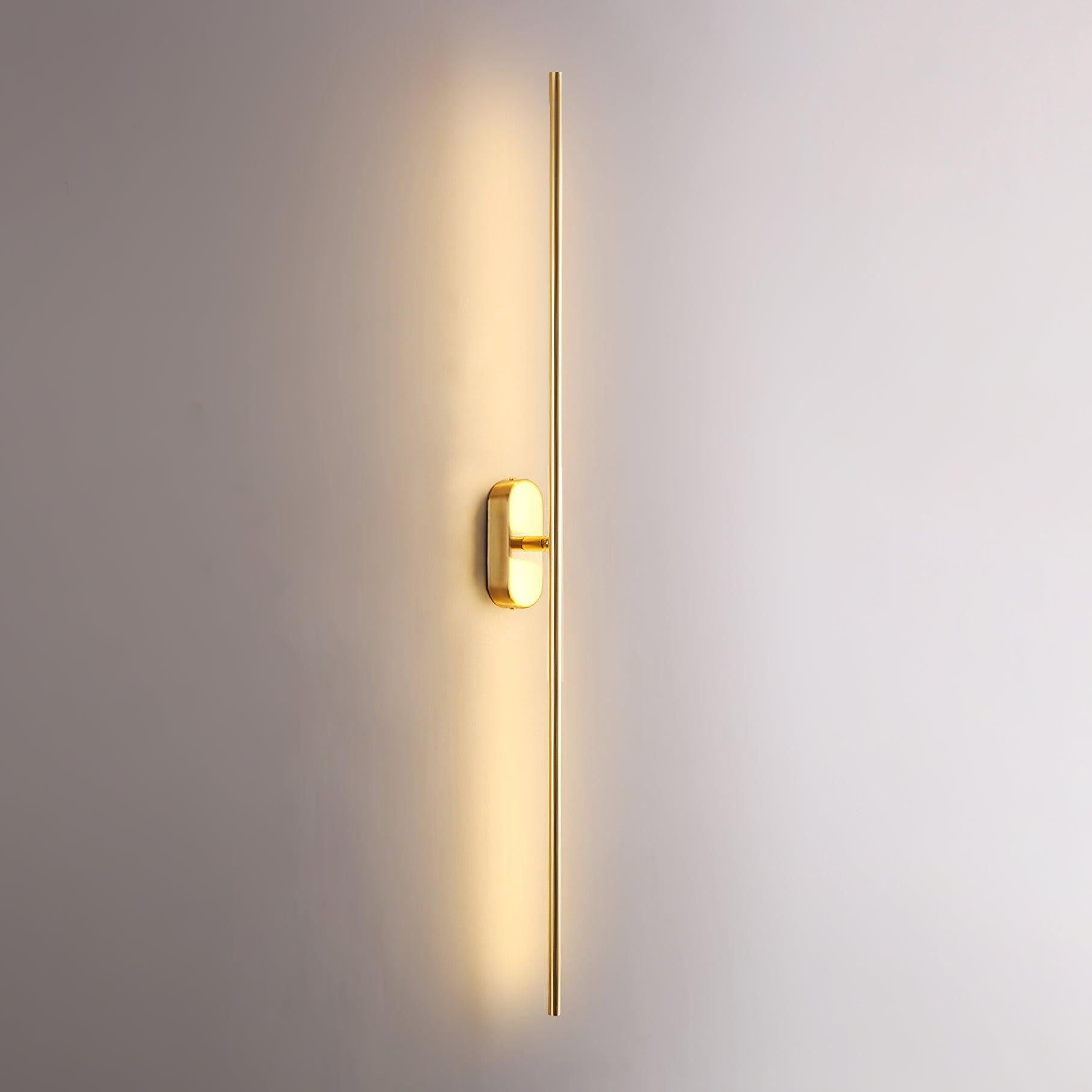 Linear Brass Wall Sconce