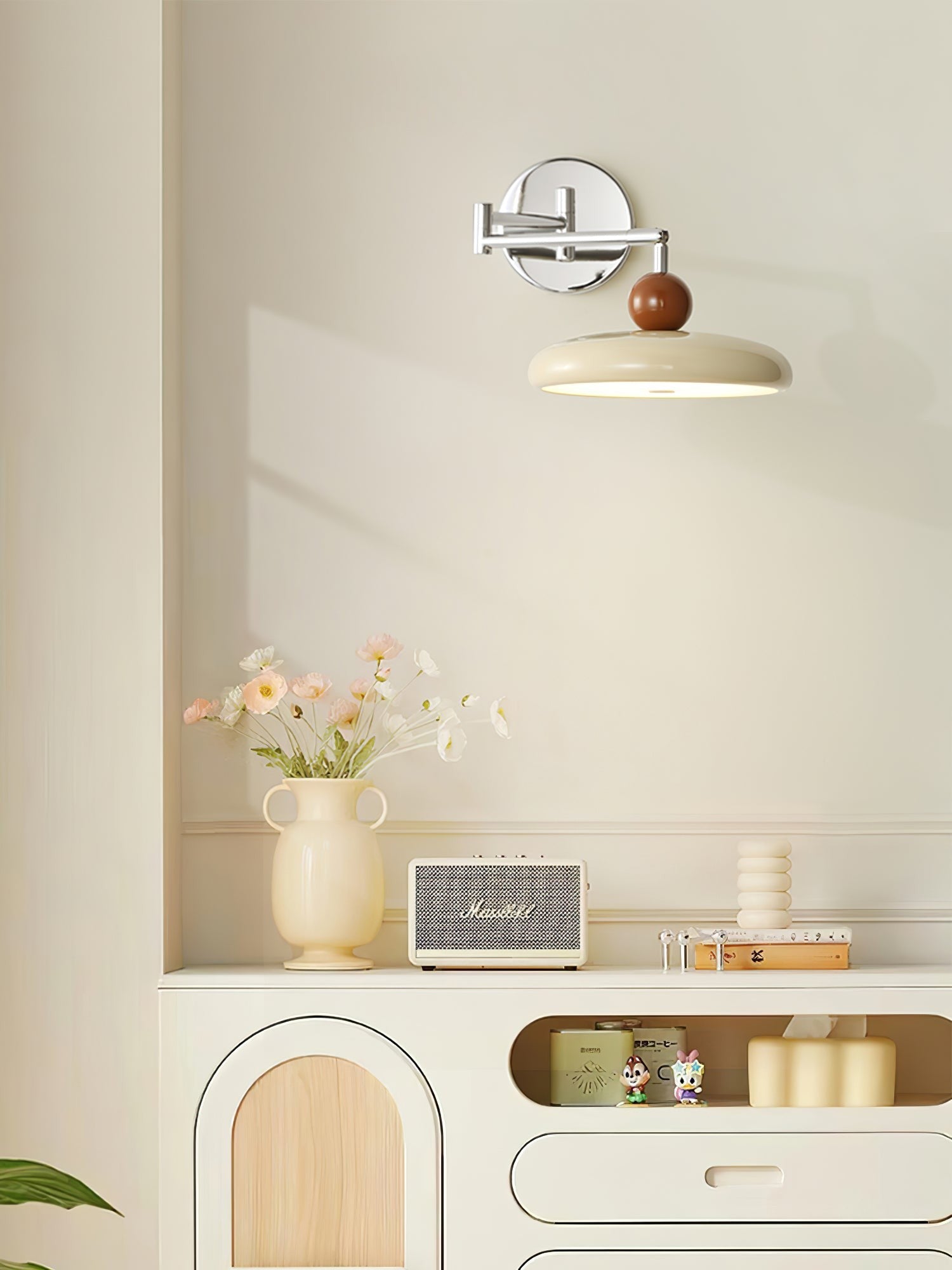Lola Circular Disk Plug-In Wall Light, Plug-In Wall Sconce, detail 21