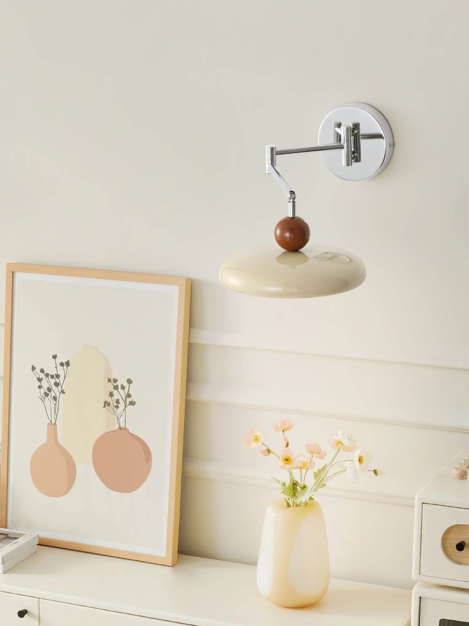 Lola Circular Disk Plug-In Wall Light, Plug-In Wall Sconce, detail 22