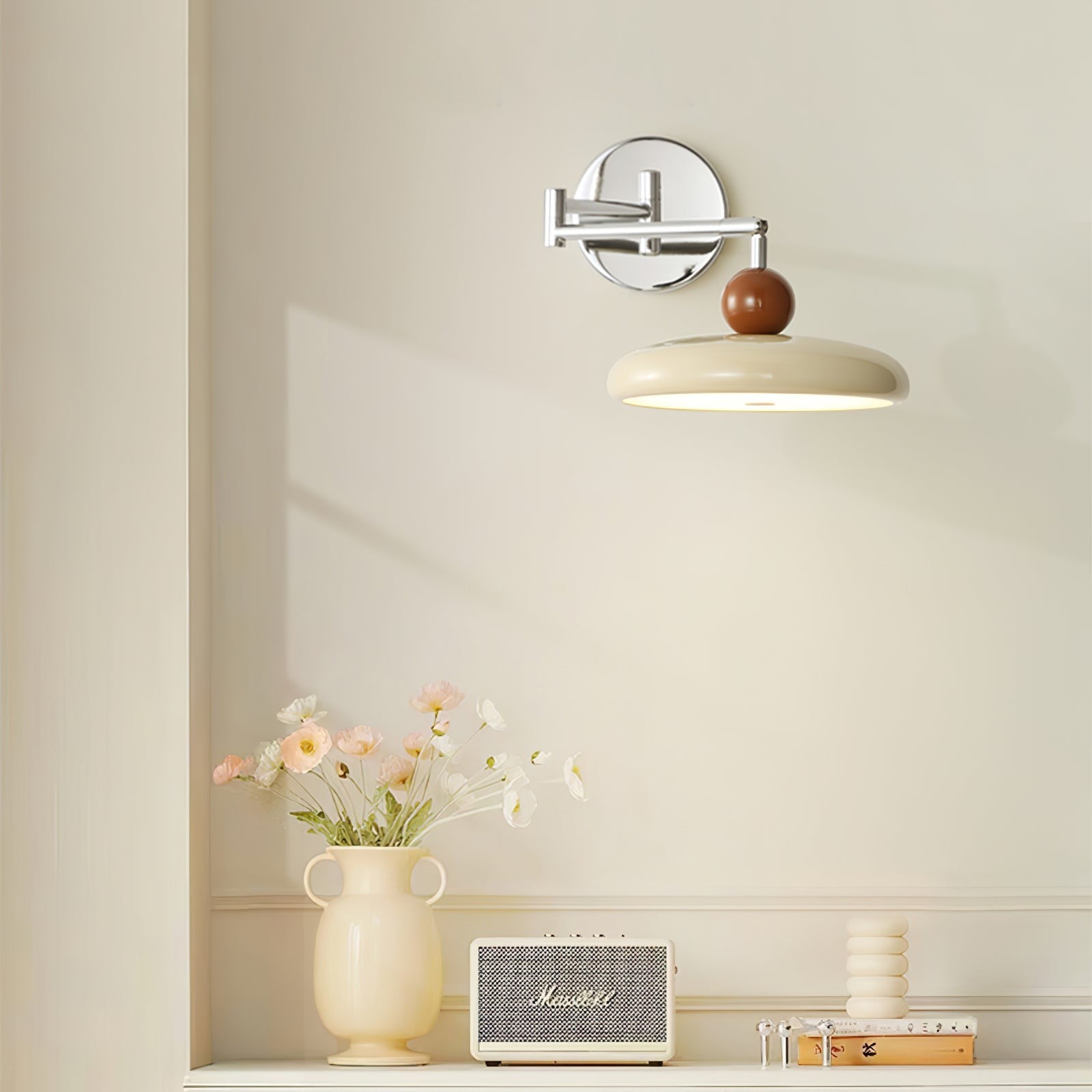 Lola Circular Disk Plug-In Wall Light, Plug-In Wall Sconce, detail 23