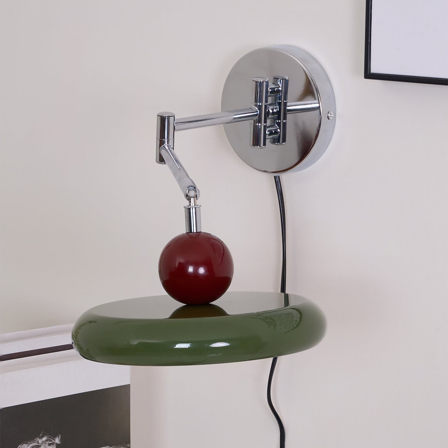 Lola Circular Disk Plug-In Wall Light, Plug-In Wall Sconce, detail 27