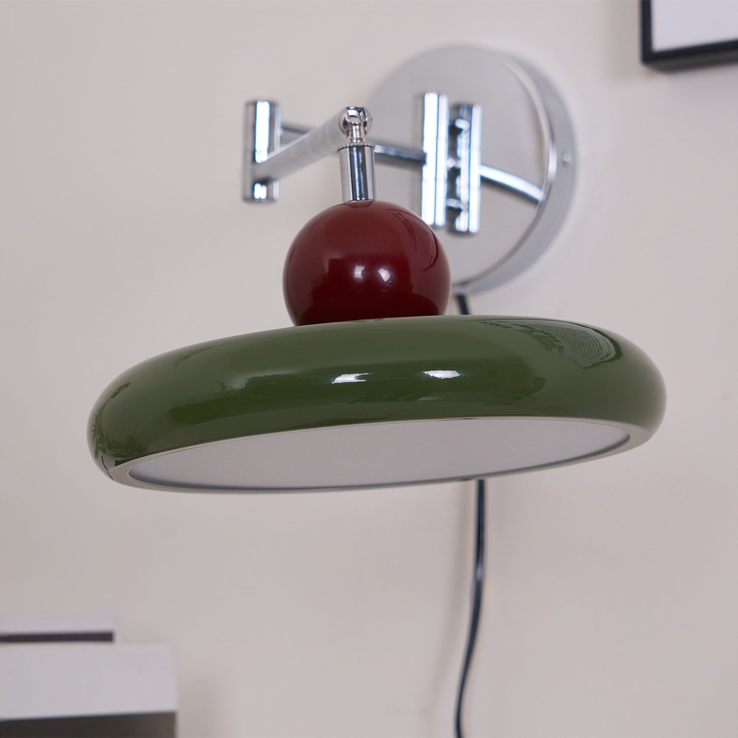Lola Circular Disk Plug-In Wall Light, Plug-In Wall Sconce, detail 28