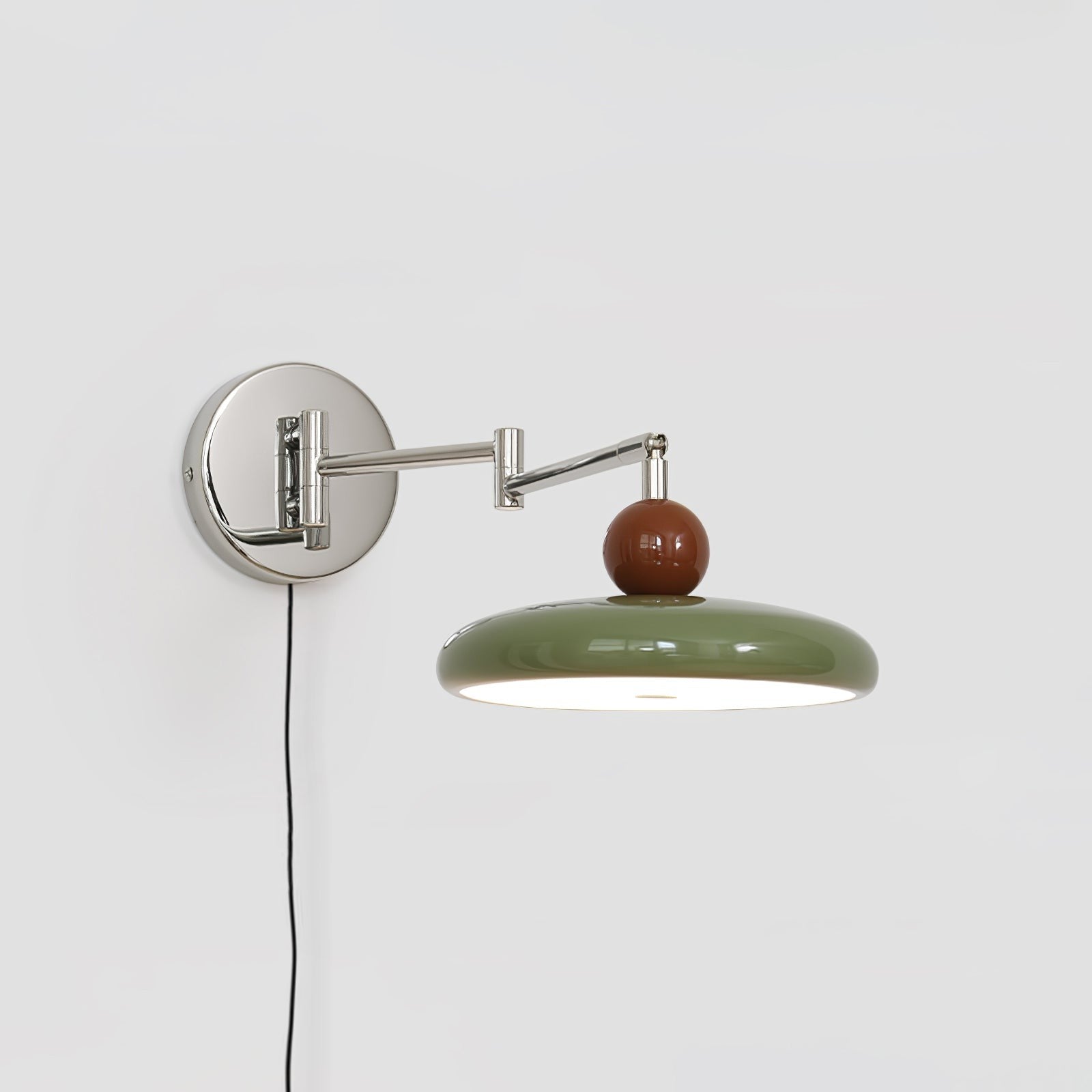 Lola Round Disk Plug-in Wall Light