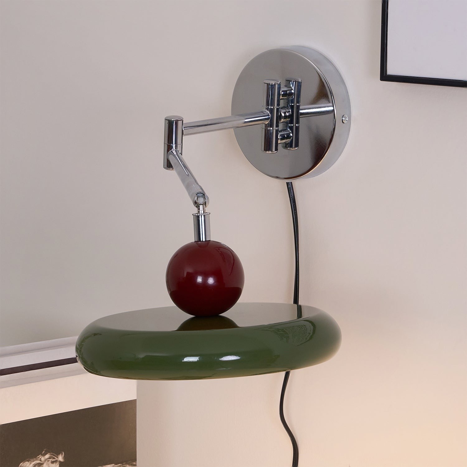 Lola Circular Disk Plug-In Wall Light, Plug-In Wall Sconce, detail 31