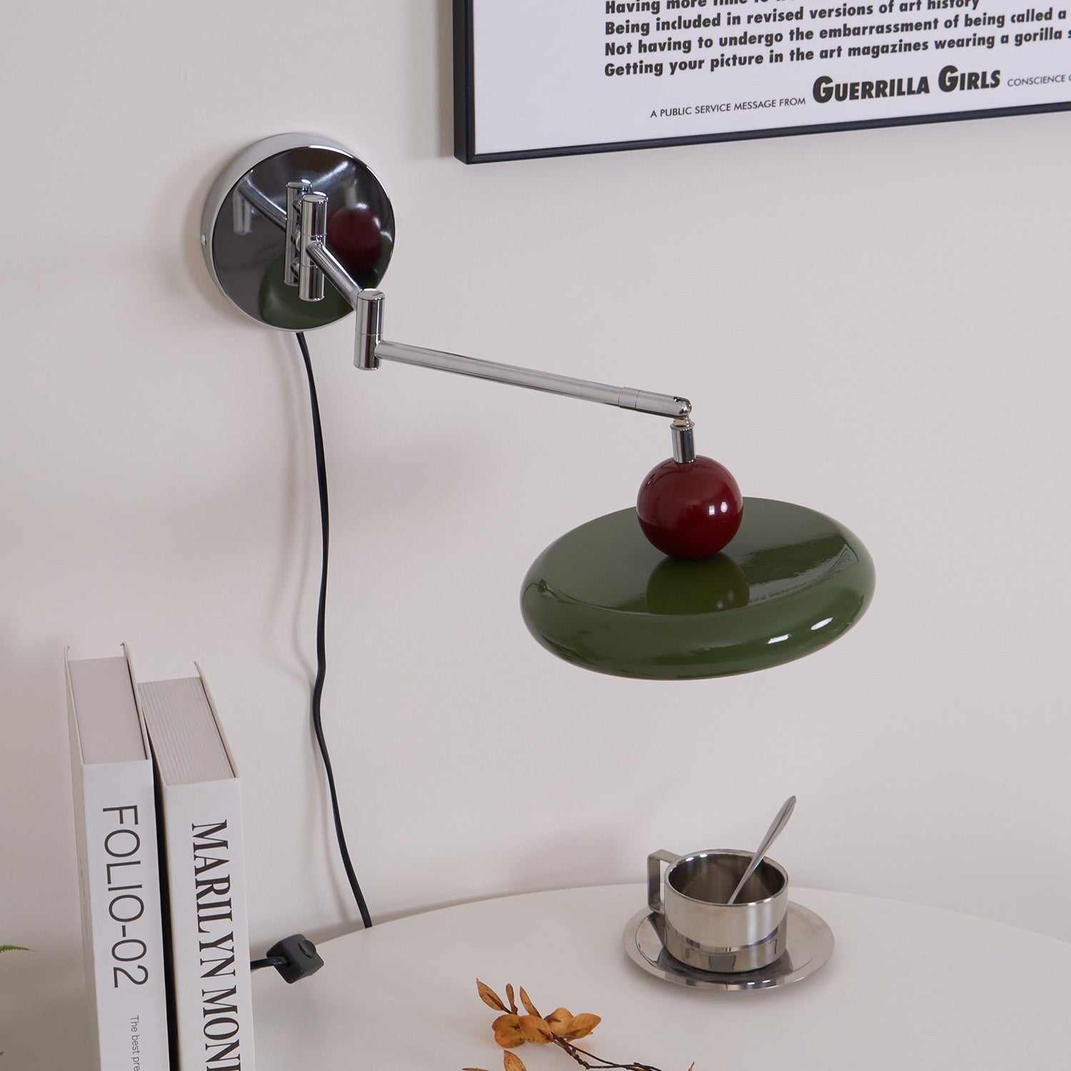 Lola Circular Disk Plug-In Wall Light, Plug-In Wall Sconce, detail 32