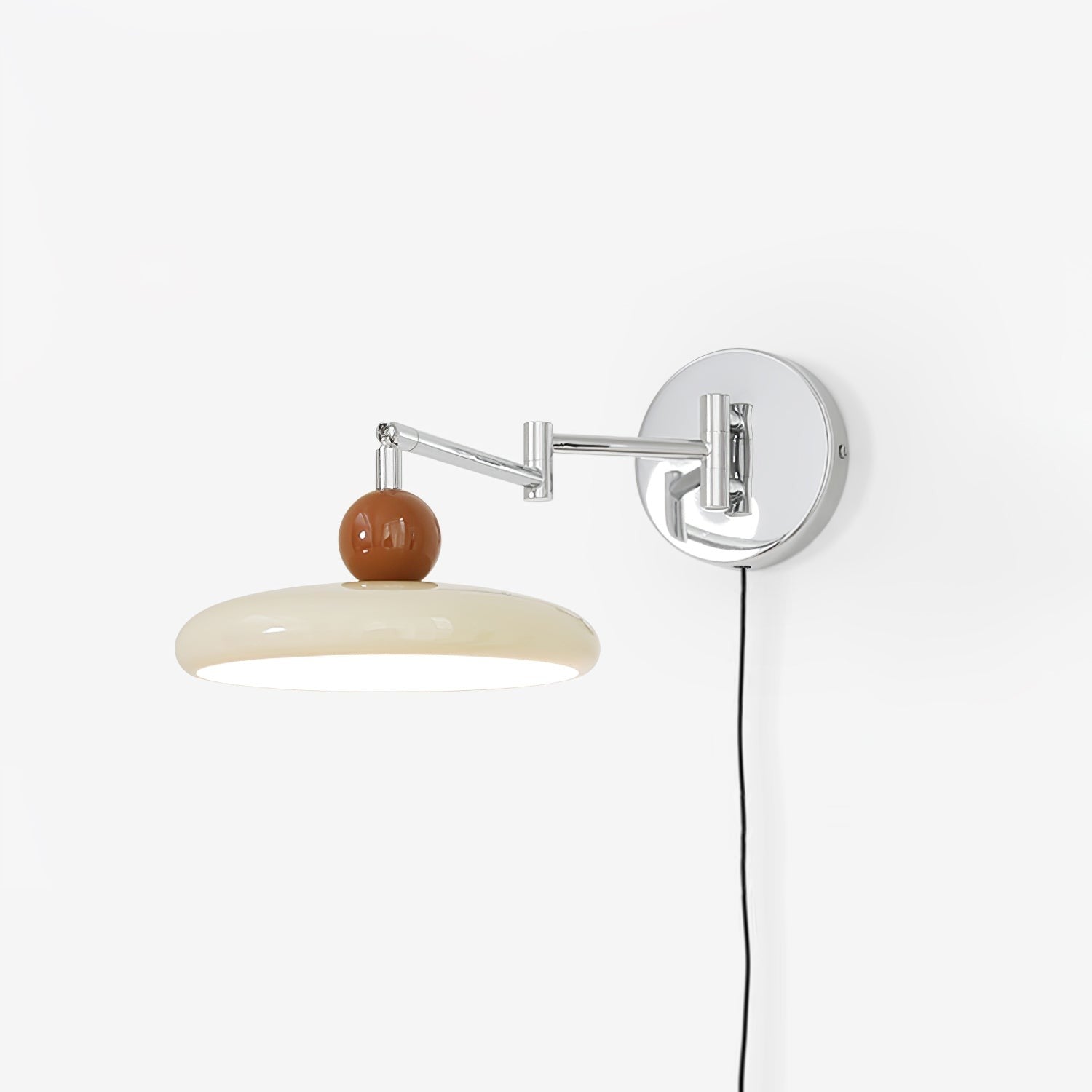 Lola Round Disk Plug-in Wall Light