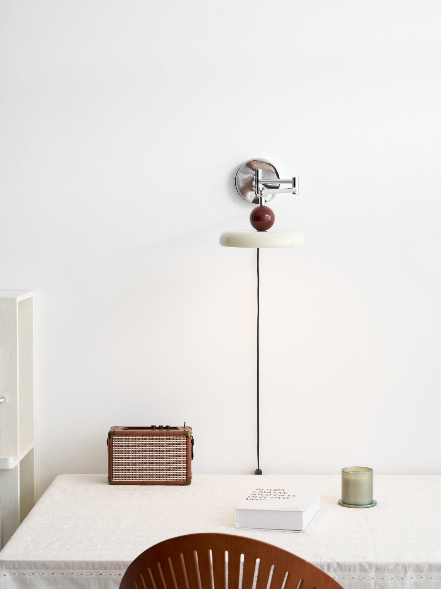 Lola Circular Disk Plug-In Wall Light, Plug-In Wall Sconce, detail 42