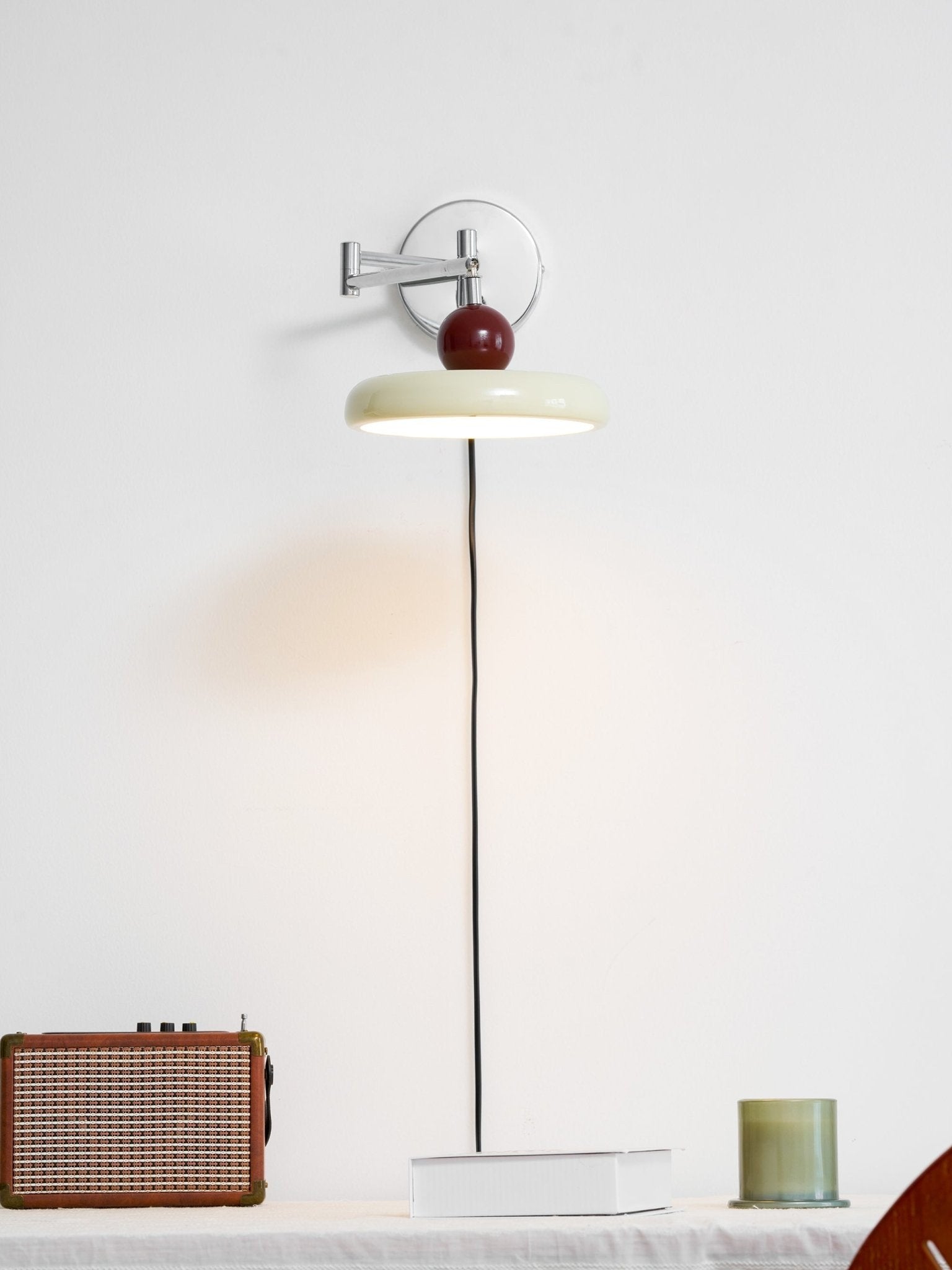 Lola Circular Disk Plug-In Wall Light, Plug-In Wall Sconce, detail 51