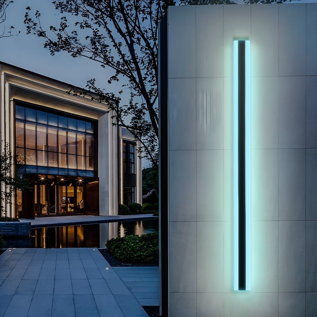 Long Strip Waterproof LED RGB Multi Color Contemporary Exterior Sconces, Outdoor Wall Light, detail 2