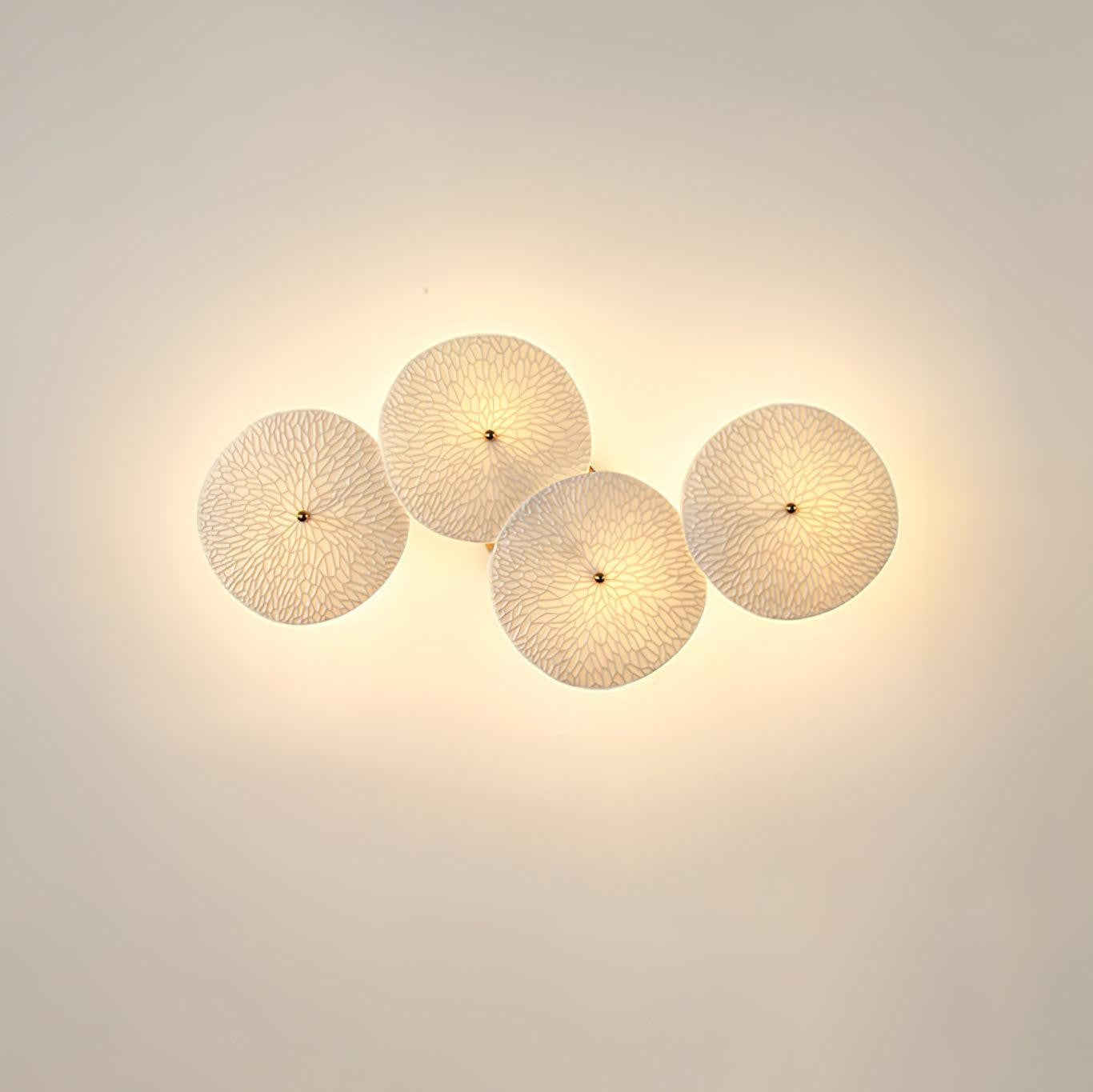 Lotus Cascade Ceramic Wall Light