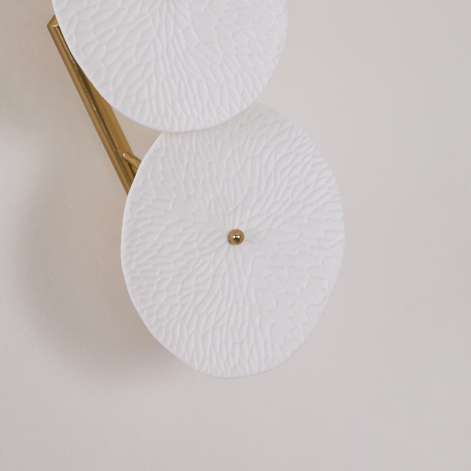Lotus Cascade Ceramic Wall Light