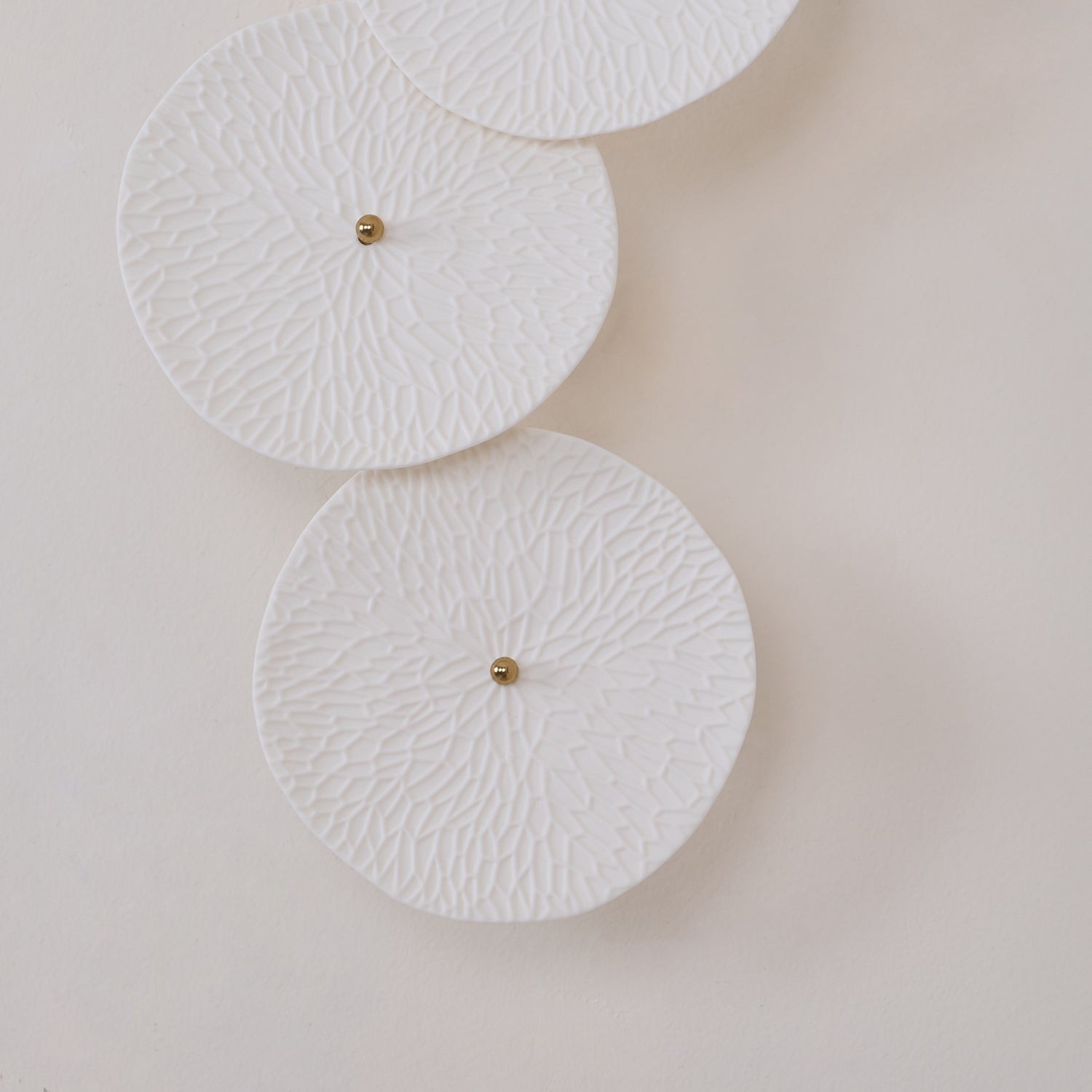Lotus Cascade Ceramic Wall Light