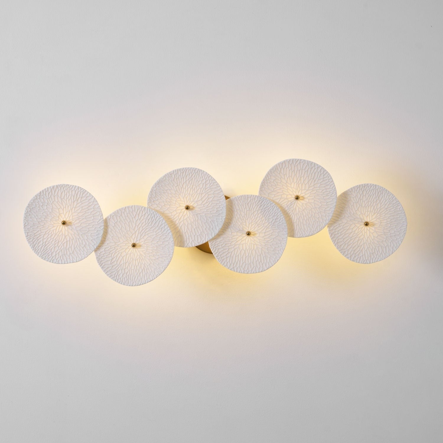 Lotus Cascade Ceramic Wall Light